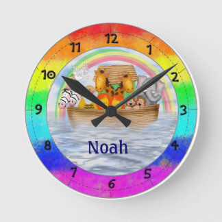 Noah's Ark Personalised Wall Clock