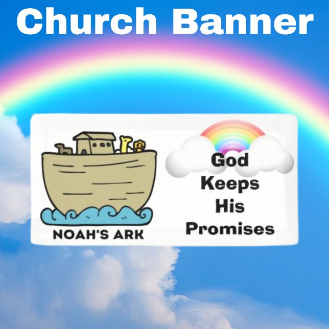 Noah's Ark Rainbow Church Banner (Creator Uploaded)