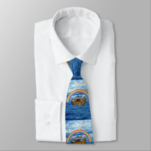 Noah's Ark & Rainbow Tie