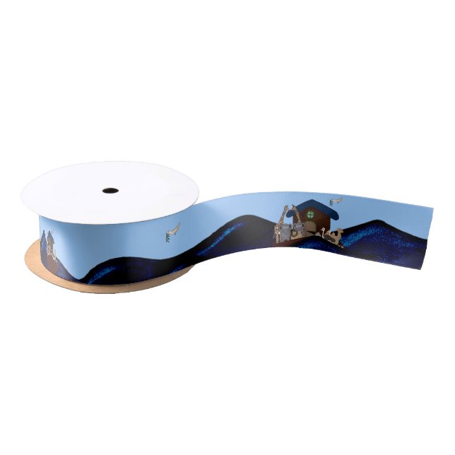 Noah's Ark Satin Ribbon (Spool)
