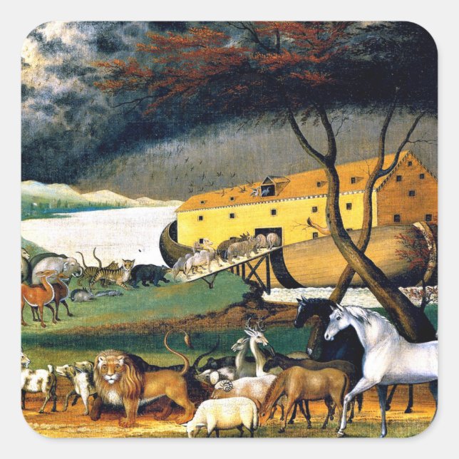 Noah's Ark Square Sticker (Front)