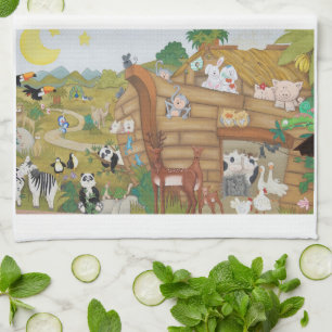 Noah's Ark Tea Towel