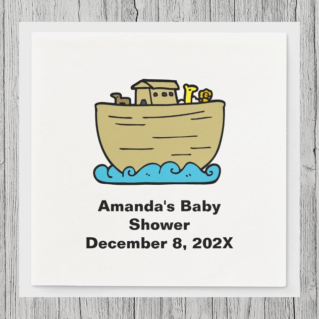 Noah's Art Cute Baby Shower  Napkin (Noah's Art Cute Baby Shower Napkins)