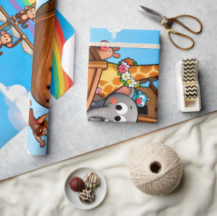 Noah's Great Ark Adventure Wrapping Paper