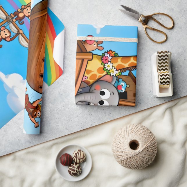 Noah's Great Ark Adventure Wrapping Paper (Crafts)