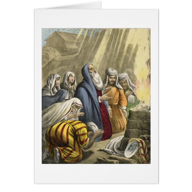 Noah's Sacrifice on Leaving the Ark, from a bible (Front)