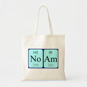 Noam periodic table name tote bag