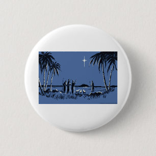 NOB160 Nativity 2.tif 6 Cm Round Badge