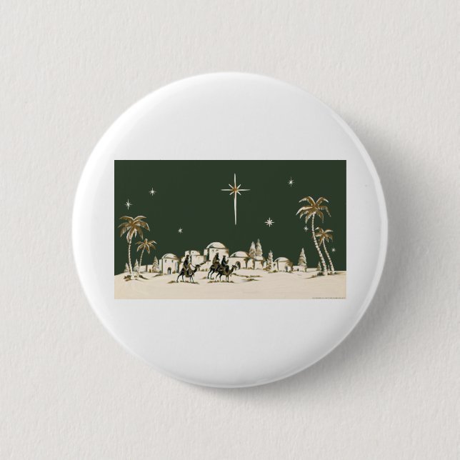 NOB164 Three Wise Men.tif 6 Cm Round Badge (Front)