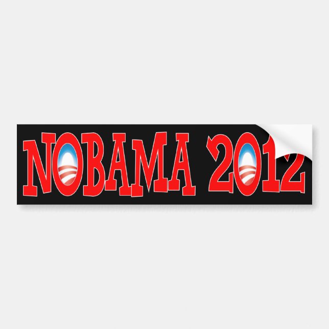 NOBAMA 2012 - Anti Obama Bumper Sticker (Front)