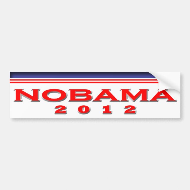 Nobama 2012 bumper sticker (Front)
