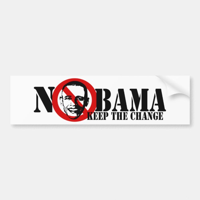Nobama anti-obama bumper sticker (Front)