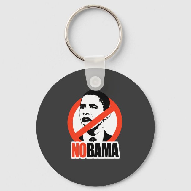 NOBAMA / ANTI-OBAMA T-SHIRT KEY RING (Front)