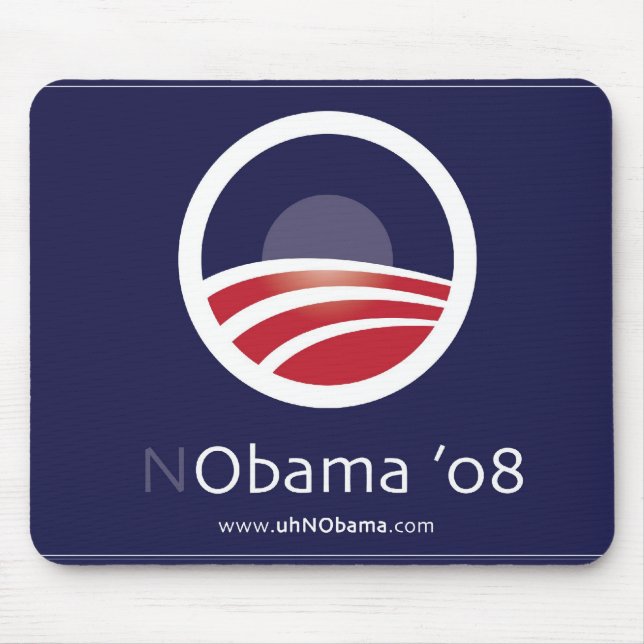NObama for President 08 Election Mouse Pad (Front)