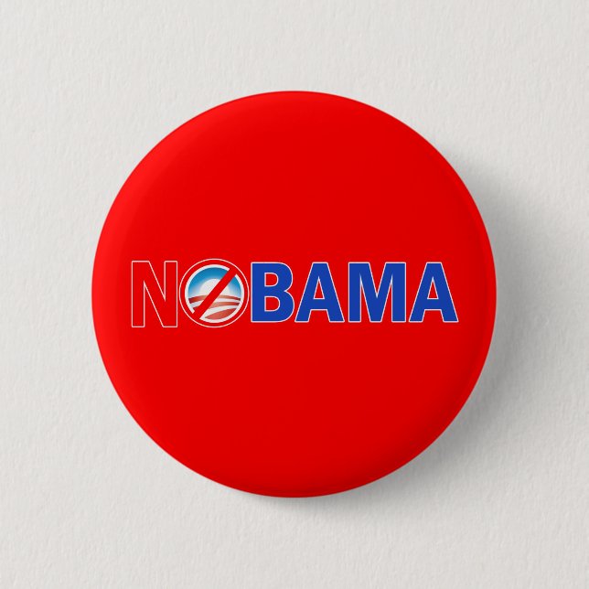 Nobama Hats, Mugs, Hoodies, T shirts 6 Cm Round Badge (Front)