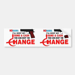 Nobama - Keep The Change! Bumper Sticker