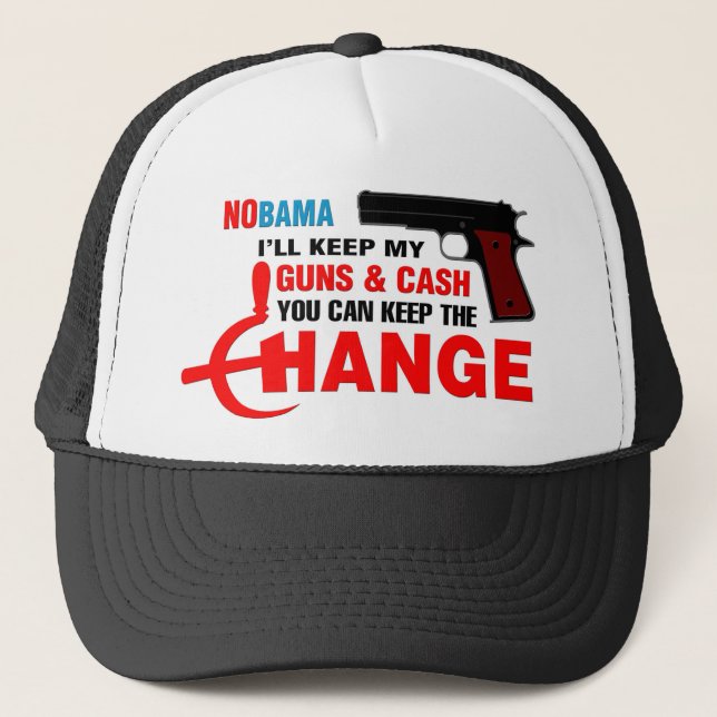Nobama - Keep The Change! Trucker Hat (Front)