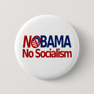 NOBAMA no socialism 6 Cm Round Badge