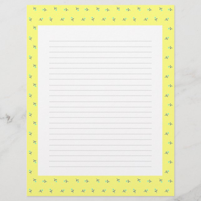 Nobara Yellow Custom Letterhead (Front)