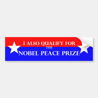 Nobel Prize Bumper Sticker
