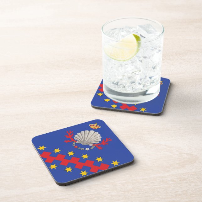 Nobile Contrada del Nicchio (Seashell) Coaster (Right Side)