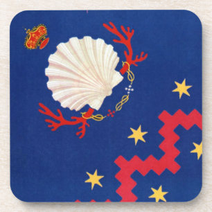 Nobile Contrada del Nicchio (Seashell) Palio Coaster