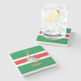 Nobile Contrada dell' Oca (Goose) Palio Stone Coaster