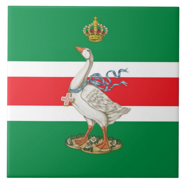 Nobile Contrada dell' Oca (Goose) Palio Tile (Front)