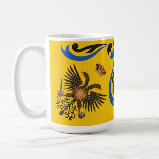 Nobile Contrada dell'Aquila Palio di Siena (Eagle) Coffee Mug (Left)