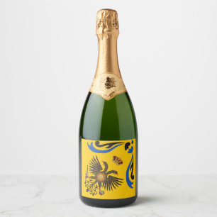 Nobile Contrada dell'Aquila Palio di Siena (Eagle) Sparkling Wine Label