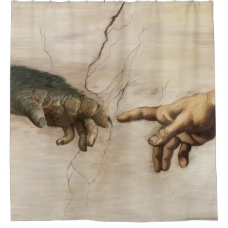 Noble Beasts - Creation of Apekind Shower Curtain