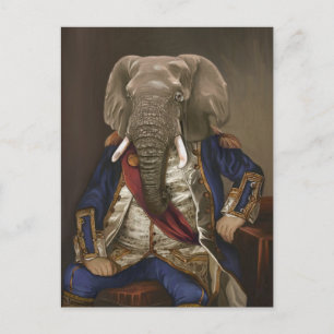 Noble Beasts - Dandy Elephant Poster Postcard