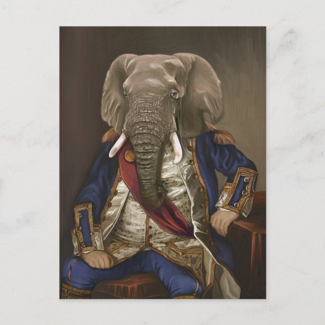 Noble Beasts - Dandy Elephant Poster Postcard (Front)