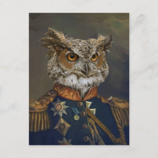 Noble Beasts - Dandy Owl Postcard