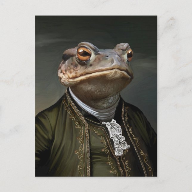 Noble Beasts - Dandy Toad Postcard (Front)