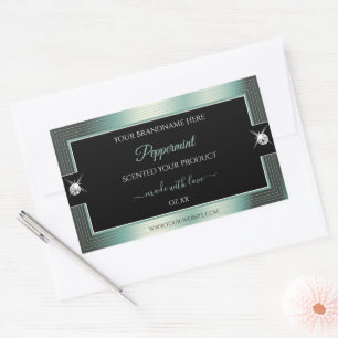Noble Black Icy Teal Shiny Brilliant Product Label