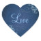 Noble Blue Scroll Heart Blue Love Sticker