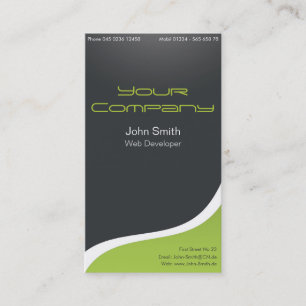 Noble Business Card Web Developer, Graphic Designe