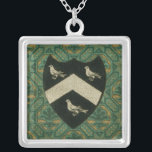 Noble Crest II Silver Plated Necklace<br><div class="desc">Heraldry</div>