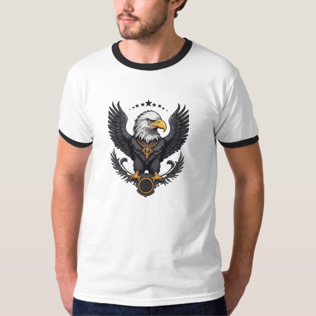 Noble Eagle: A Symbol of Strength T-Shirt (Front)