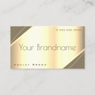 Noble Gold Effect Luxurious Style Professional Business Card