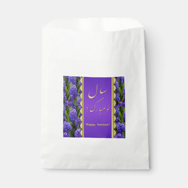 Noble Happy Norooz Hyacinths - Favour Bag (Front)