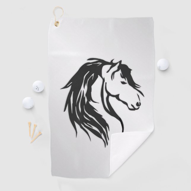 Noble Horse Head Golf Towel (InSitu)