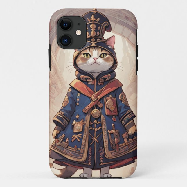 Noble Kitty Lord in The Hall Case-Mate iPhone Case (Back)