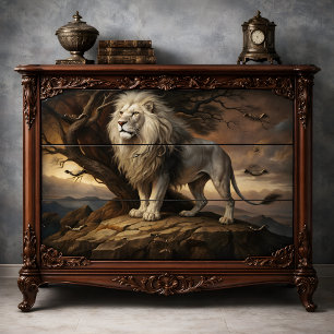 Noble Lion Decoupage Tissue Paper