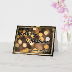 Noble Merry Christmas with sparkling lights! Card