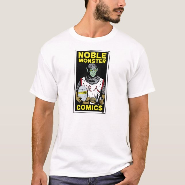 Noble Monster Comics Logo Basic Men's T-Shirt (Front)