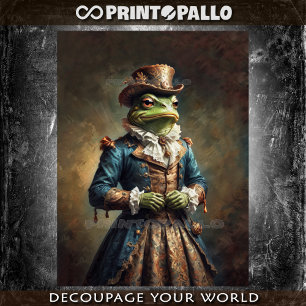 Noble mylady The Frog in legant victorian dress Tissue Paper