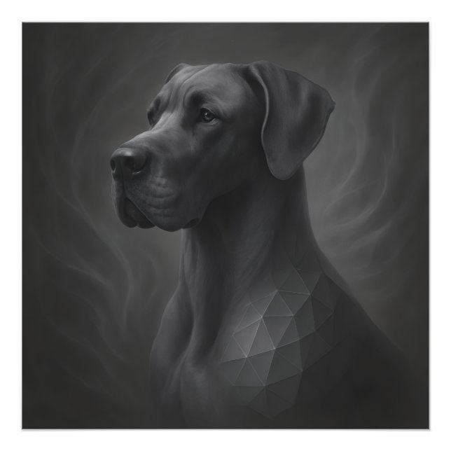 Noble Presence – Great Dane Geometry Photo Print (Front)