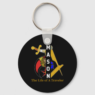 Noble Shriner Mason The Life Of Traveller Freemaso Key Ring